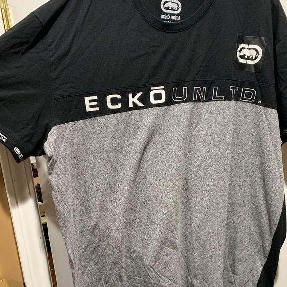 MENS 3XL BLACK AND GREY ECKO UNLTD. TSHIRT - Picture 2 of 4